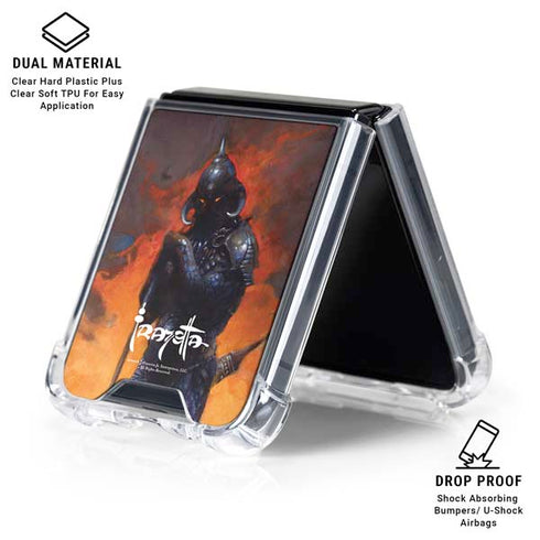 Death Dealer by Frazetta Galaxy Z Flip6 Clear Case